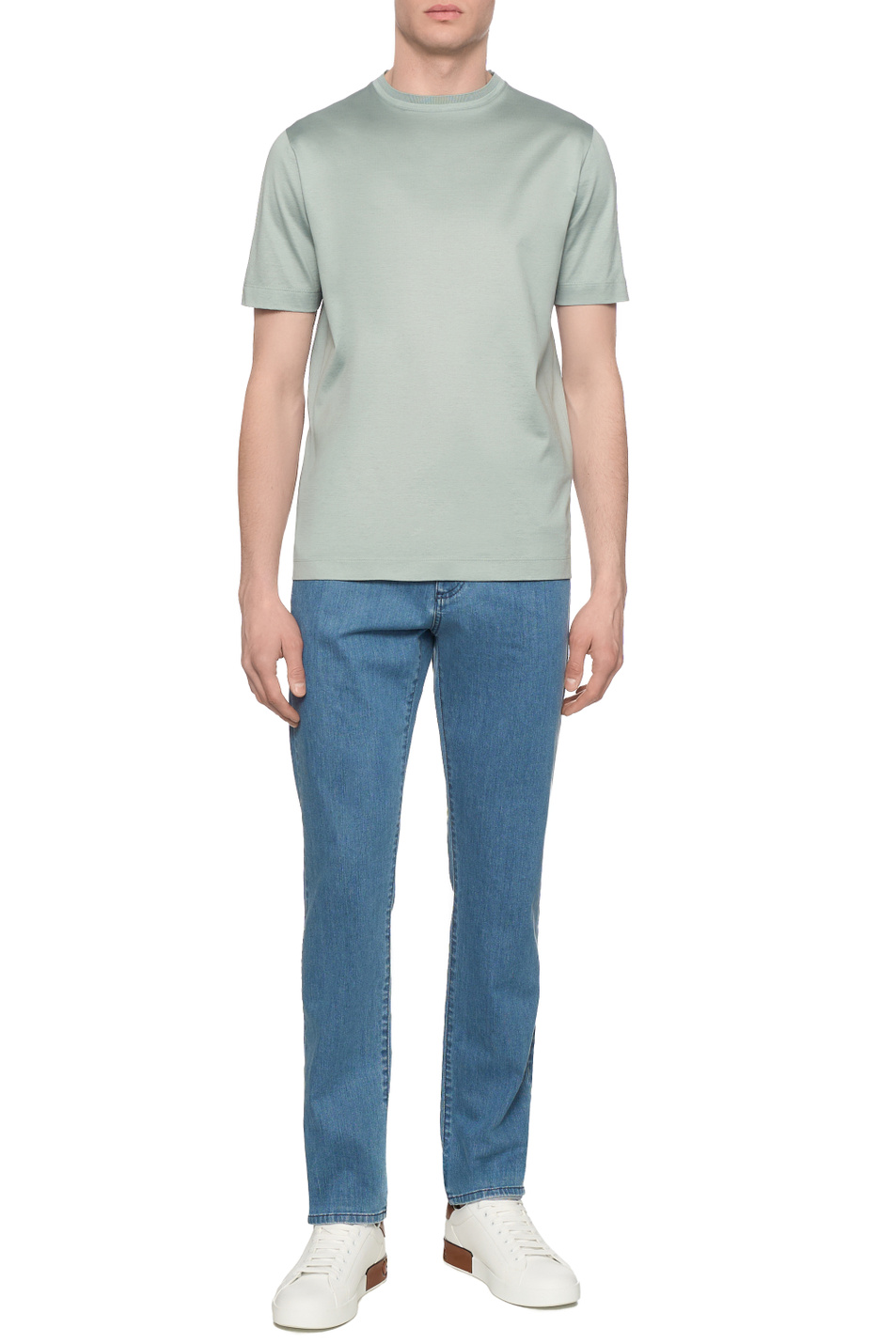 Мужской Canali Джинсы из эластичного хлопка (цвет ), артикул 91719PD00018 | Фото 3