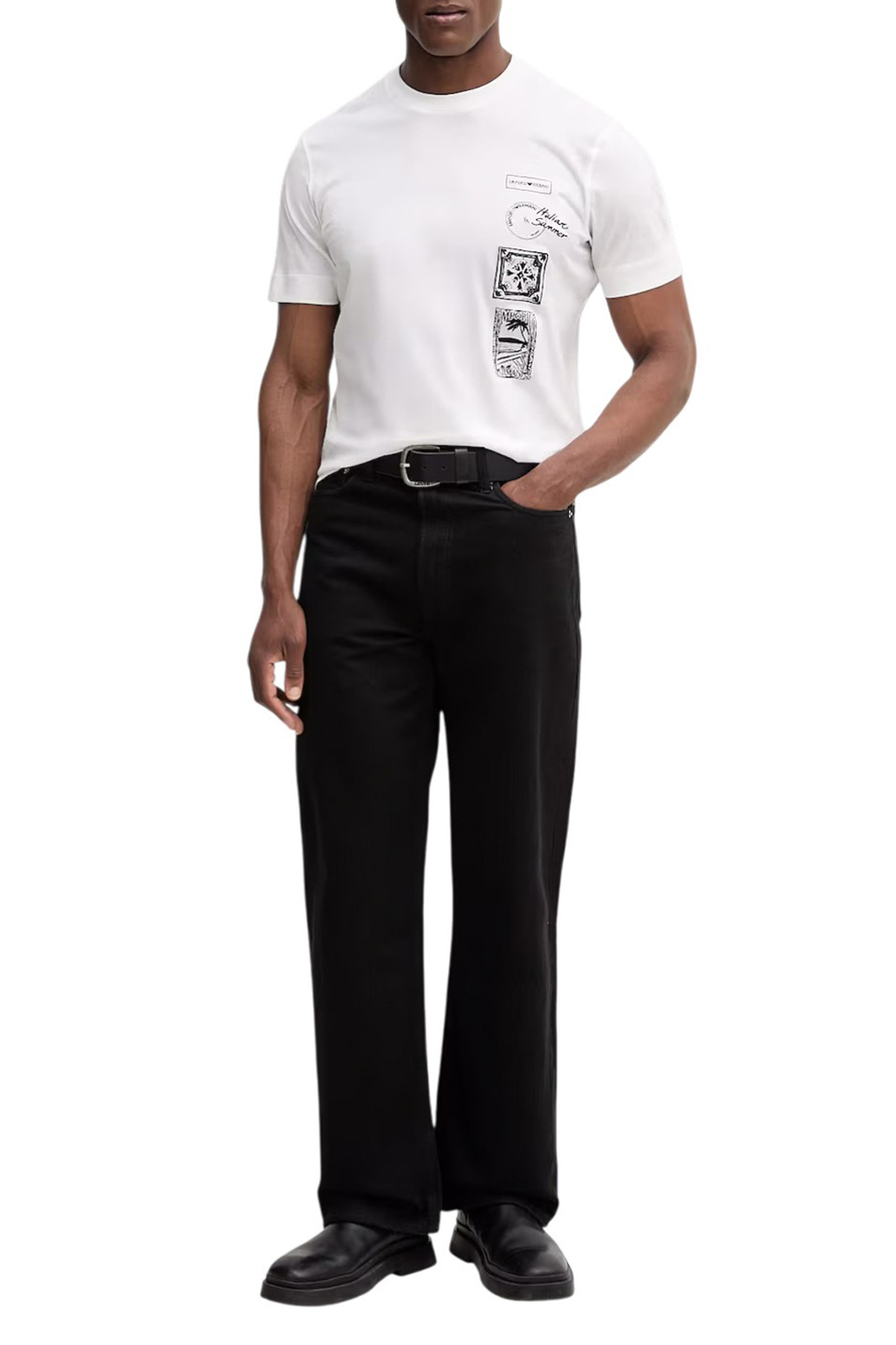Мужской Emporio Armani Футболка из хлопка с принтом (цвет ), артикул EM004994-AF24470 | Фото 3