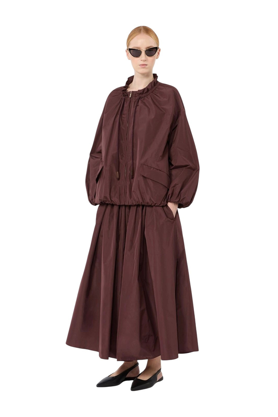 Куртка ONDE с логотипом|Основной цвет:Бордовый Женский Max Mara Куртка ONDE с логотипом (цвет ), артикул 2629026021 | Фото 2