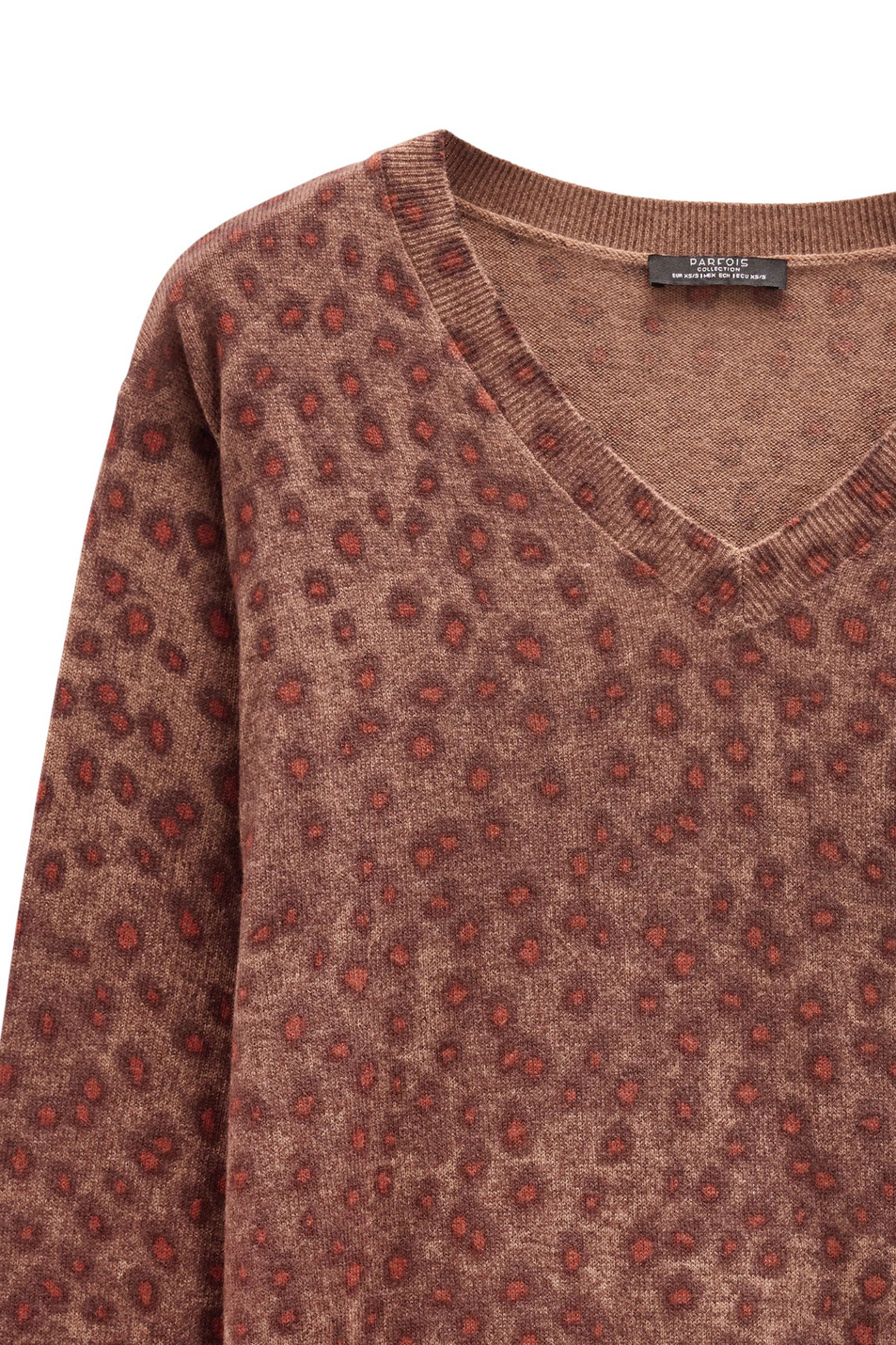 Джемпер с принтом|Основной цвет:Коричневый Женский Parfois Джемпер с принтом (цвет ), артикул 238083 | Фото 5