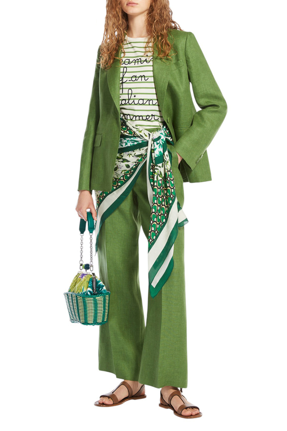 Женский Weekend Max Mara Пиджак NALUT из льна (цвет ), артикул 2515041012 | Фото 2