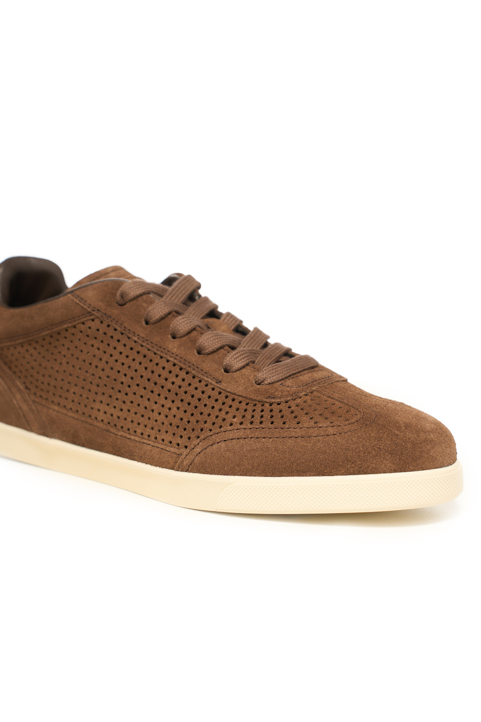 Мужской Kiton Кеды с перфорацией из замши (цвет ), артикул USSA397N0138202005 | Фото 5