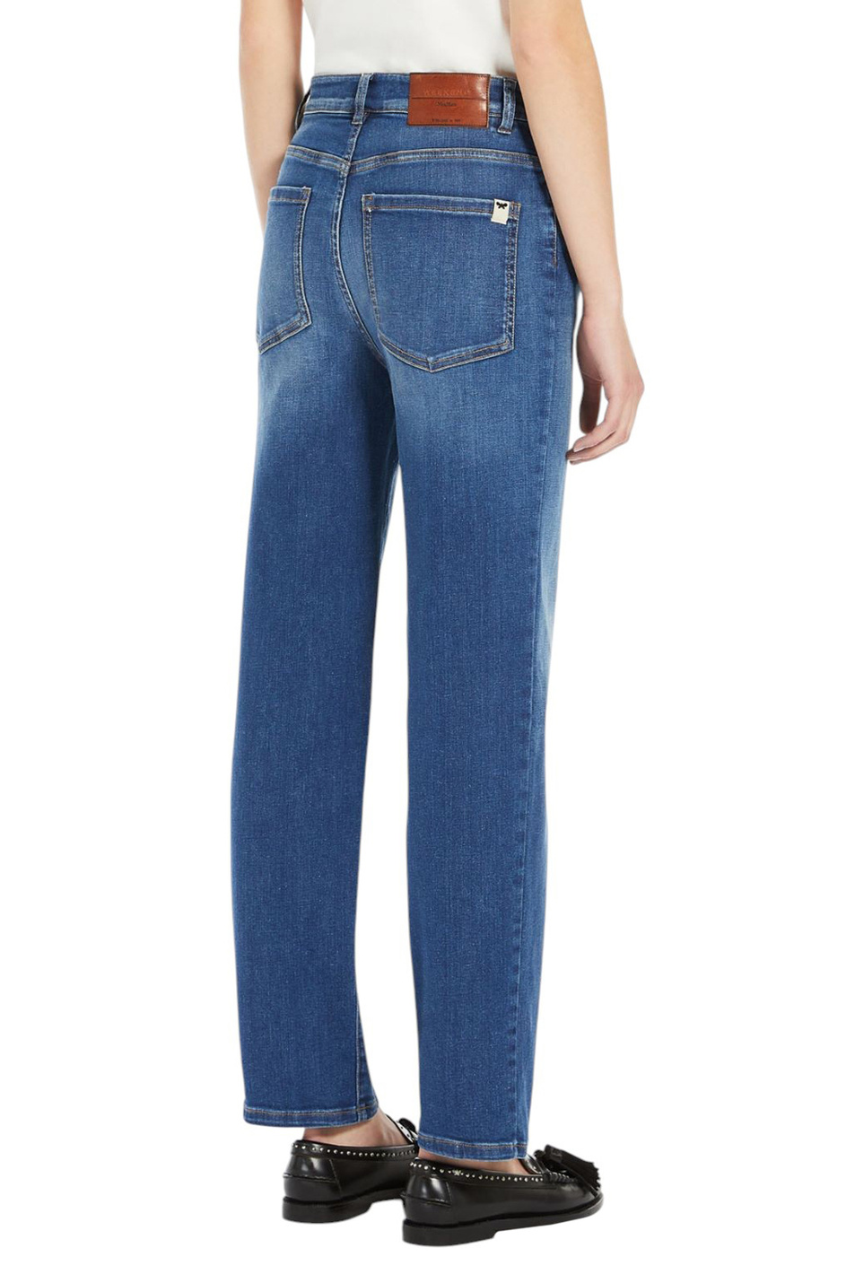 Джинсы ORTISEI из эластичного хлопка|Основной цвет:Синий Женский Weekend Max Mara Джинсы ORTISEI из эластичного хлопка (цвет ), артикул 2515181071 | Фото 4