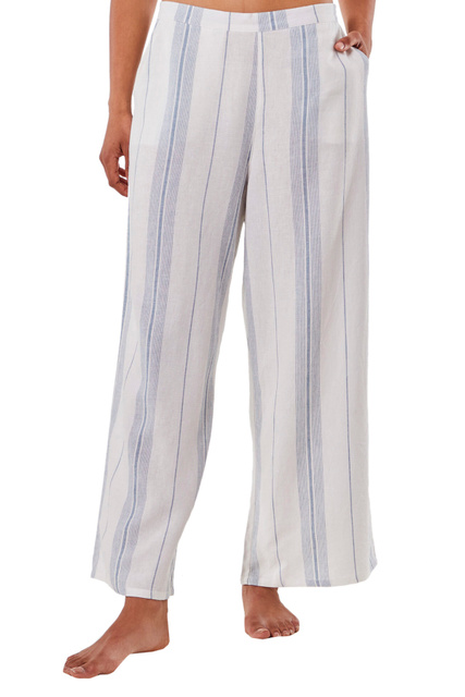 Пижамные брюки MAHINA в полоску|Основной цвет:Голубой|Артикул:6535061 | Фото 1