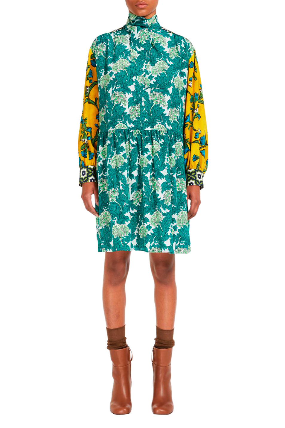Женский Weekend Max Mara Платье BAITA из чистого шелка (цвет ), артикул 2352210737 | Фото 3