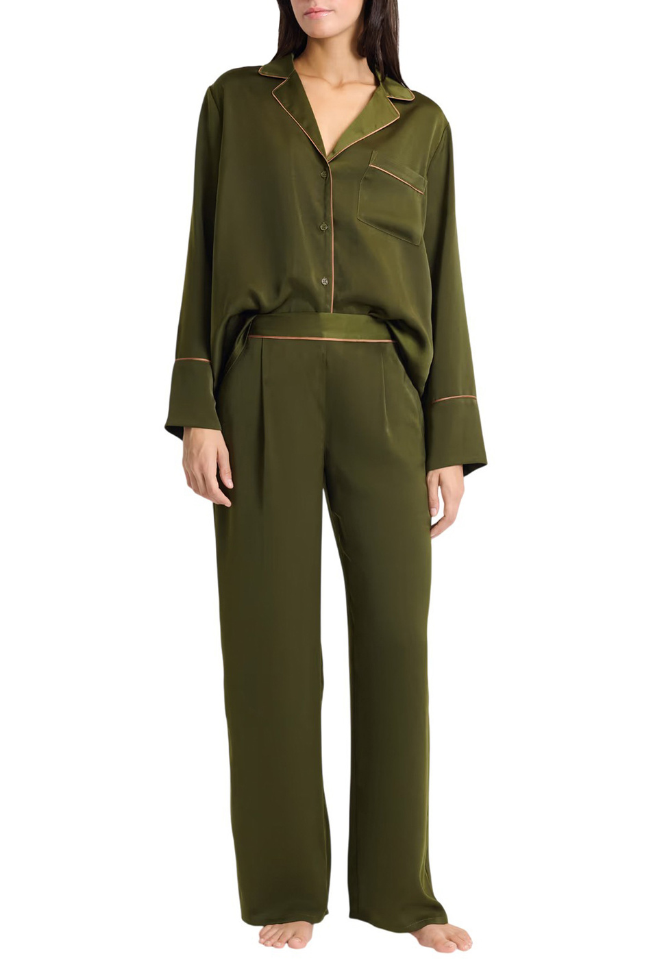 Женский Etam Брюки ERIKE из атласа (цвет ), артикул 6555704 | Фото 2