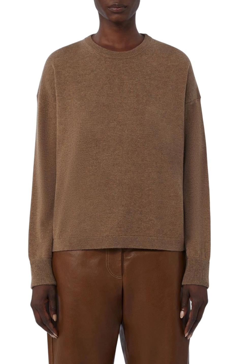 Джемпер NEBBIE из шерсти и кашемира|Основной цвет:Коричневый Женский Max Mara Джемпер NEBBIE из шерсти и кашемира (цвет ), артикул 2619361101 | Фото 3