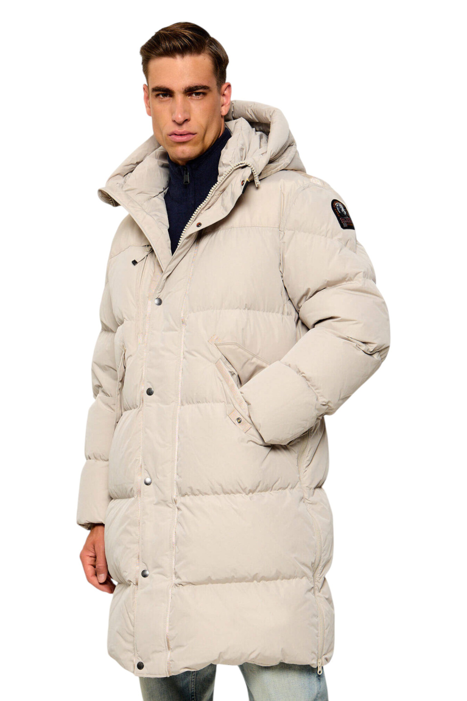 Пальто LONG BEAR 2.0 стеганое|Основной цвет:Кремовый Мужской Parajumpers Пальто LONG BEAR 2.0 стеганое (цвет ), артикул PMPUHF04 | Фото 4