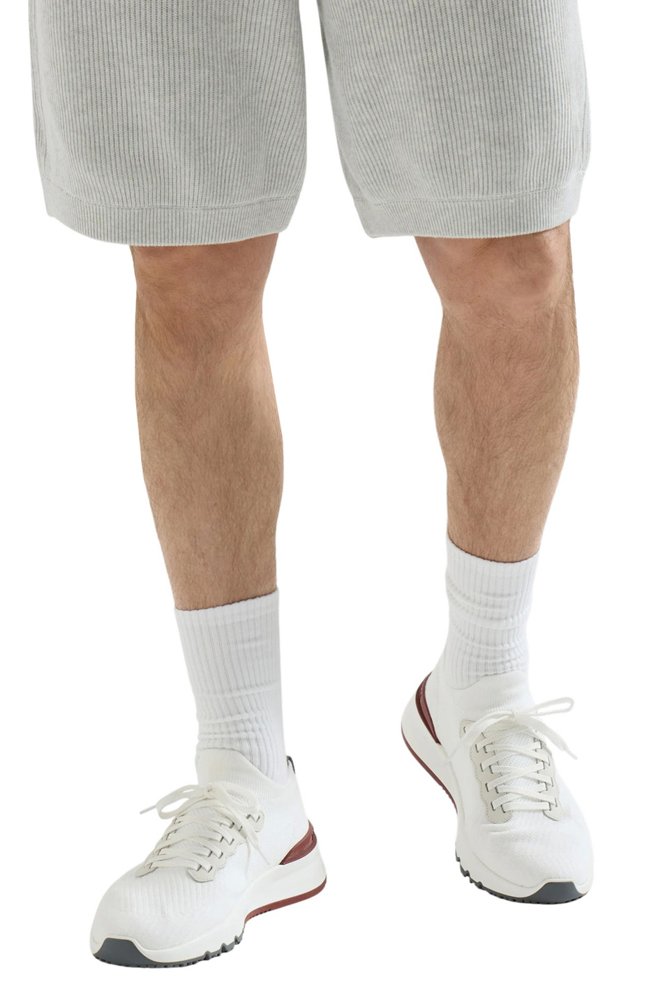 Мужской Brunello Cucinelli Кроссовки с контрастной подошвой (цвет ), артикул MZUPMBO252 | Фото 5