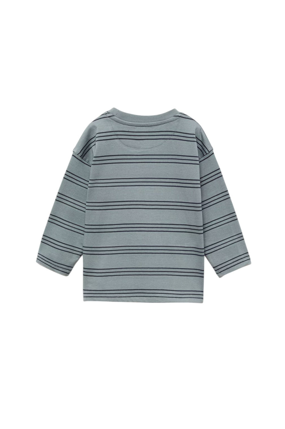 Малышам мальчикам Mango Kids Лонгслив TRIPLE из хлопка (цвет ), артикул 87070629 | Фото 2