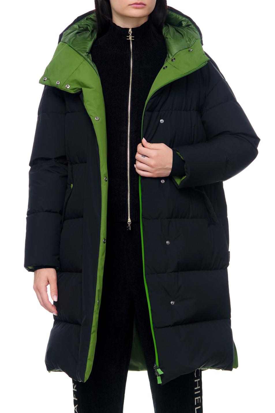 Herno Стеганое пальто с контрастными деталями (цвет ), артикул PI00219DL11106 | Фото 5