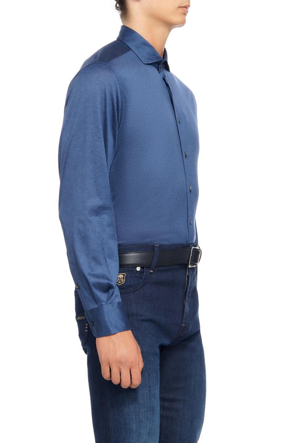 Мужской Corneliani Рубашка из натурального хлопка (цвет ), артикул 92P112-3811214 | Фото 3