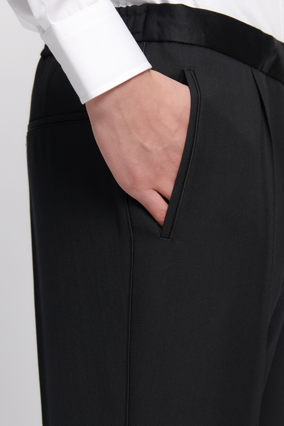 Мужской BOSS Зауженные брюки Peyson из смесовой шерсти (цвет ), артикул 50445874 | Фото 6