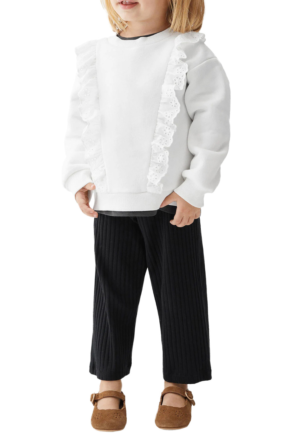Девочкам Mango Kids Толстовка LISA с оборками (цвет ), артикул 47072538 | Фото 3