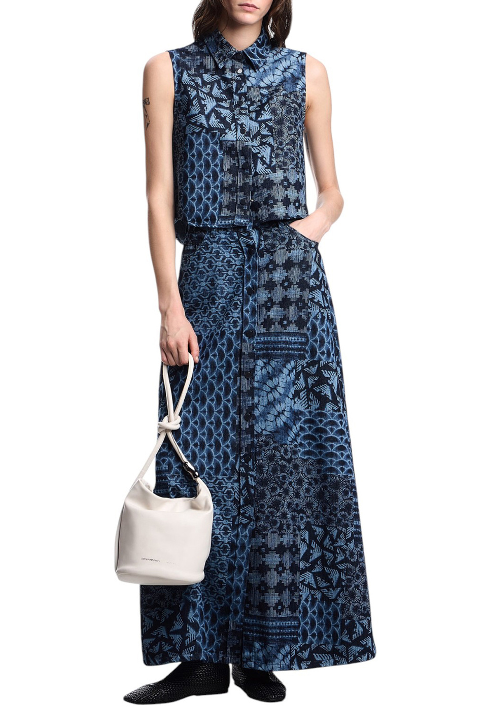 Женский Emporio Armani Юбка джинсовая (цвет ), артикул EW000756-AF12438 | Фото 2