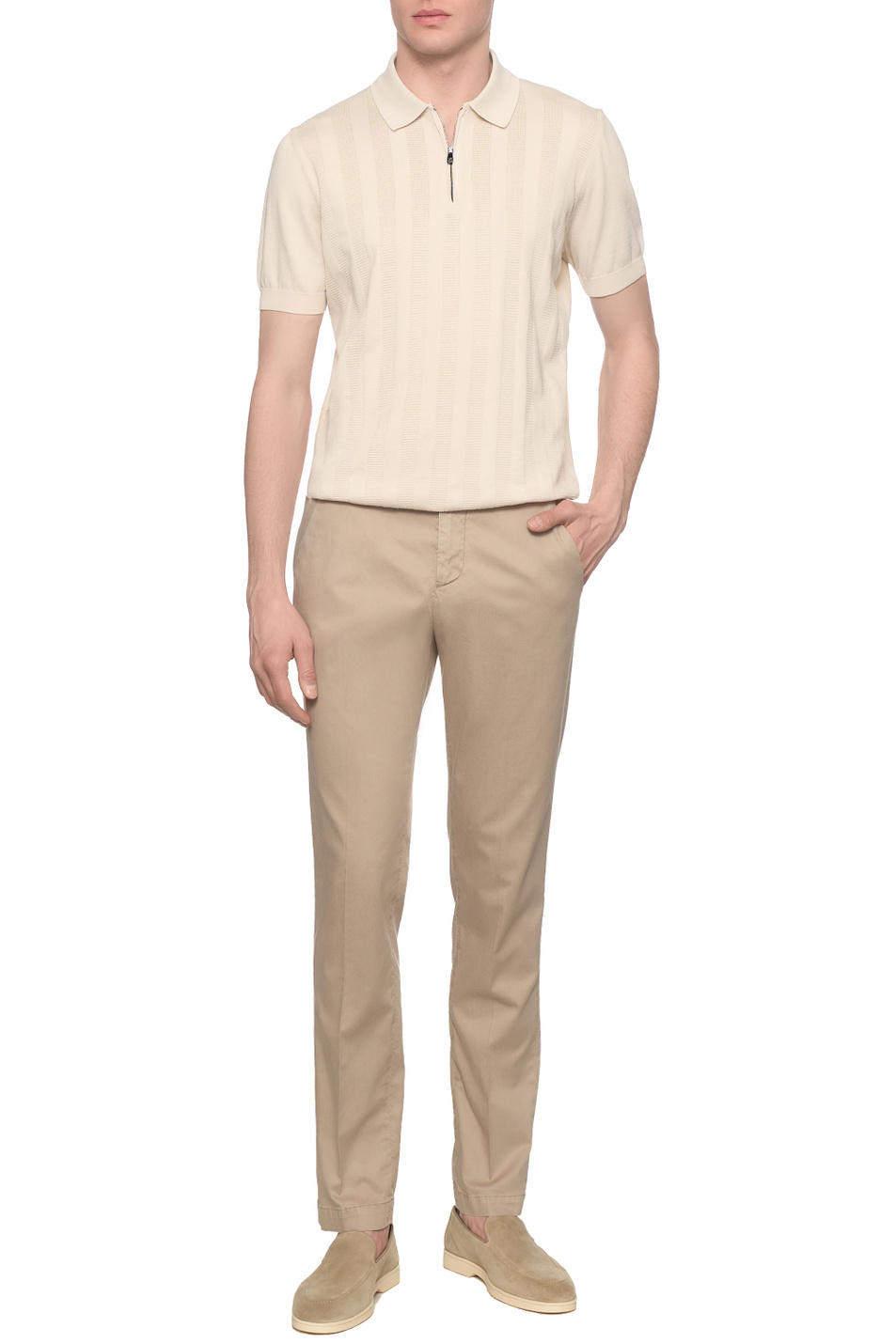 Мужской Corneliani Поло из хлопка (цвет ), артикул 27M505-2725116 | Фото 3