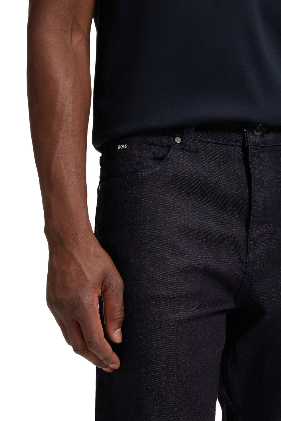 Джинсы H-Re.Maine из смесового хлопка|Основной цвет:Синий Мужской BOSS Джинсы H-Re.Maine из смесового хлопка (цвет ), артикул 50549818 | Фото 5