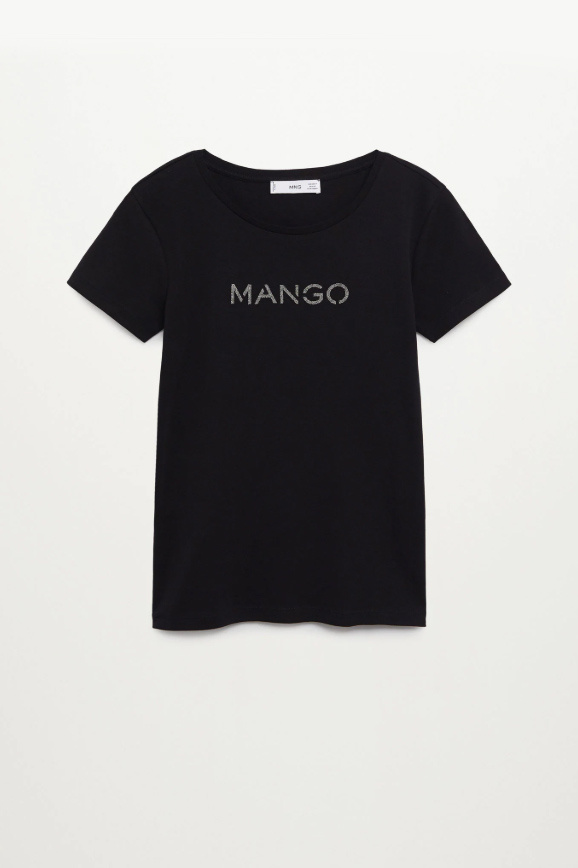 Mango Футболка PSMANGO из органического хлопка с логотипом (цвет ), артикул 87000557 | Фото 1