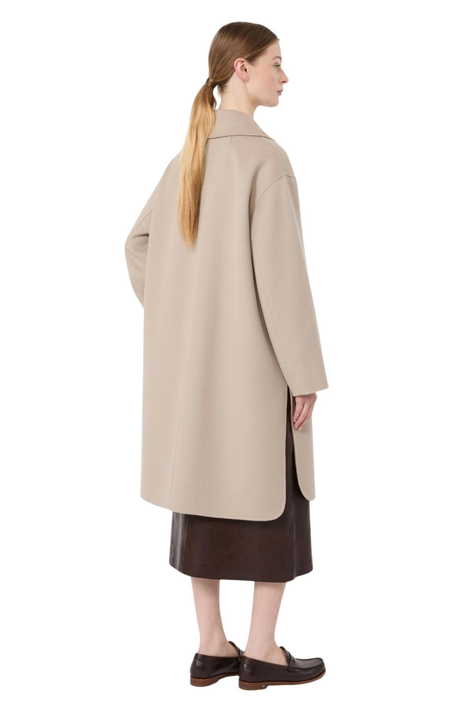 Пальто MAGNOLIA из шерсти|Основной цвет:Бежевый Женский Max Mara Пальто MAGNOLIA из шерсти (цвет ), артикул 2629016031 | Фото 4