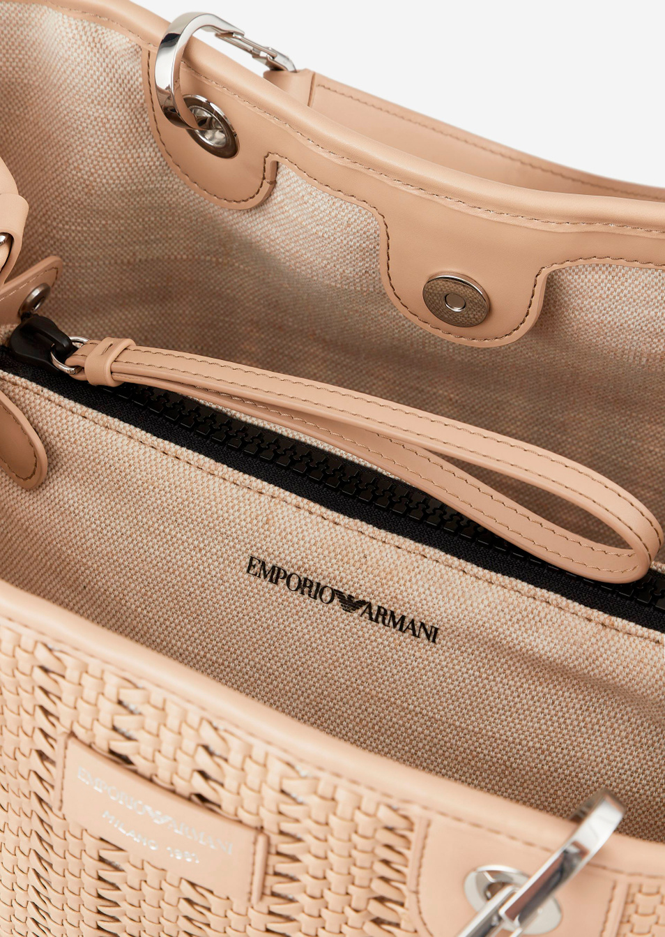 Emporio Armani Плетеная сумка-шоппер со съемным ремешком (цвет ), артикул Y3D165-Y268E | Фото 5