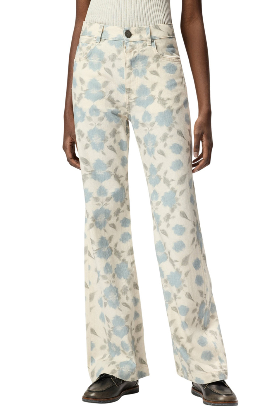 Женский Pinko Джинсы с принтом (цвет ), артикул 106383A37L | Фото 5