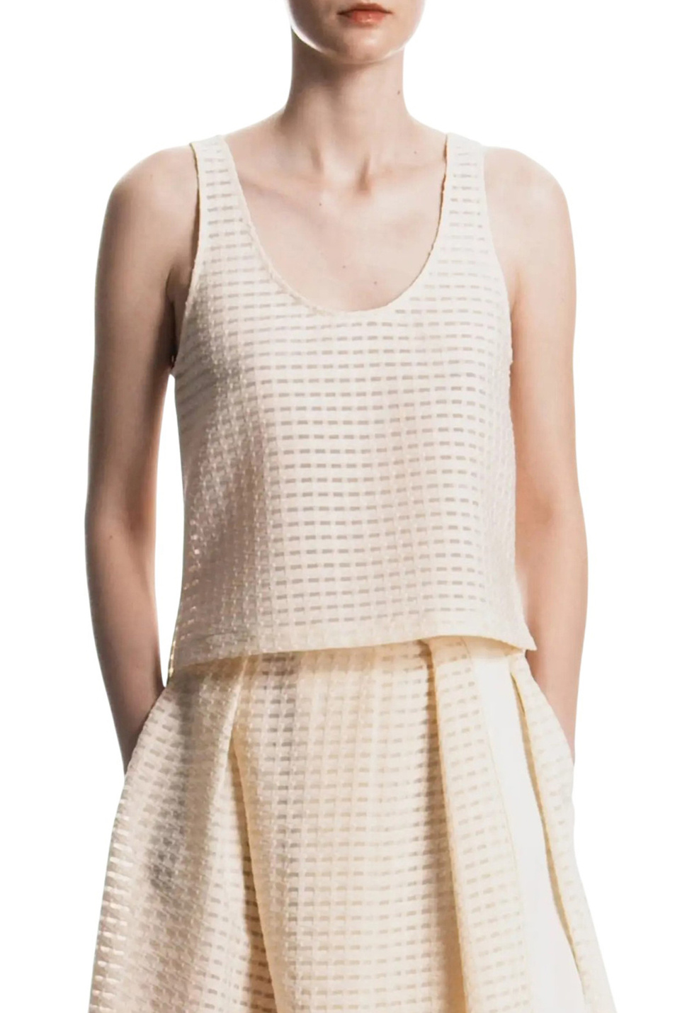 Женский Emporio Armani Топ из жаккарда (цвет ), артикул EW003441-AF20834 | Фото 4