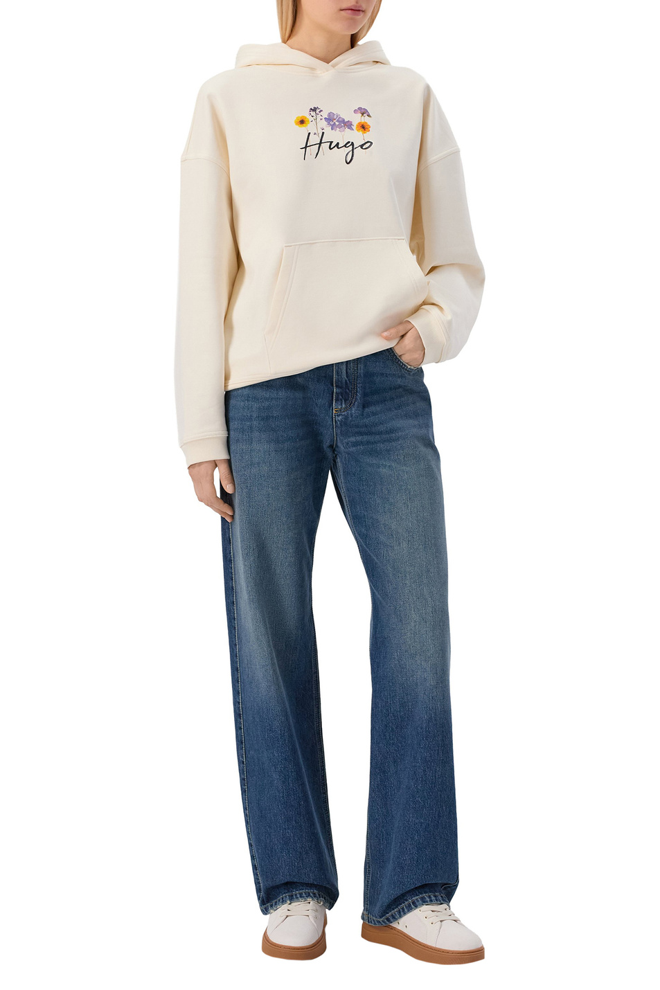 Женский HUGO Худи Dalessandra из хлопка (цвет ), артикул 50555814 | Фото 3