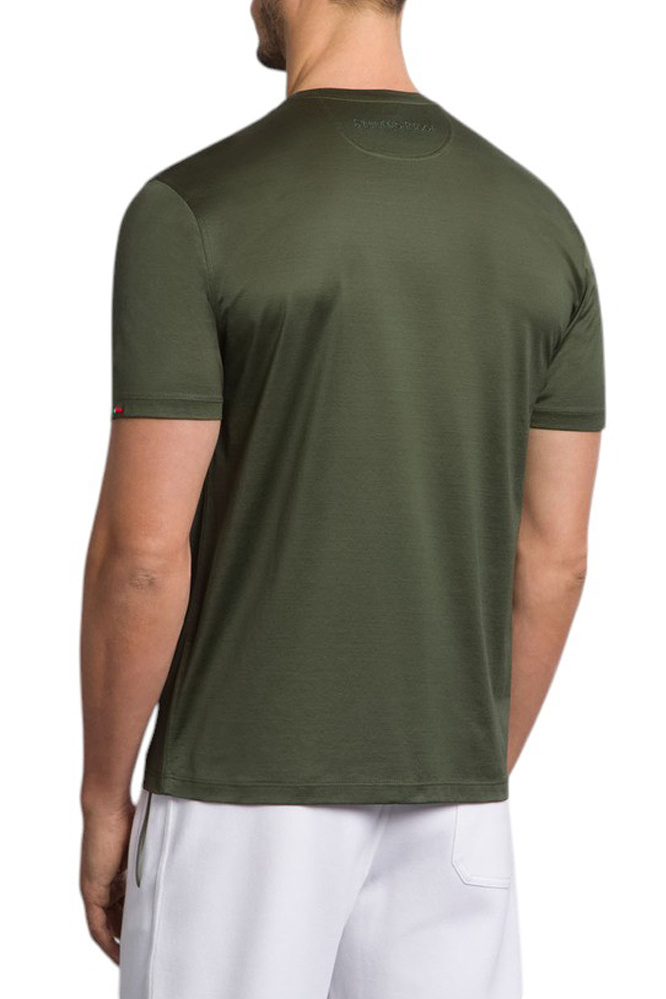 Футболка из хлопка|Основной цвет:Зеленый Мужской Stefano Ricci Футболка из хлопка (цвет ), артикул MNH5103900-TE0001 | Фото 3