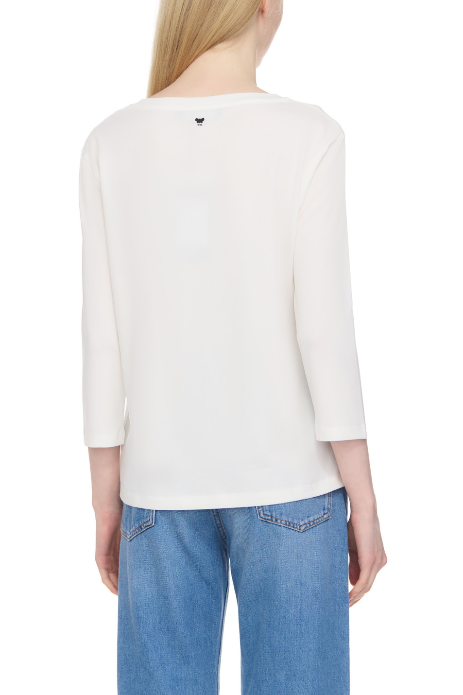 Женский Weekend Max Mara Лонгслив MULTIA из смесового хлопка (цвет ), артикул 2359460439 | Фото 4