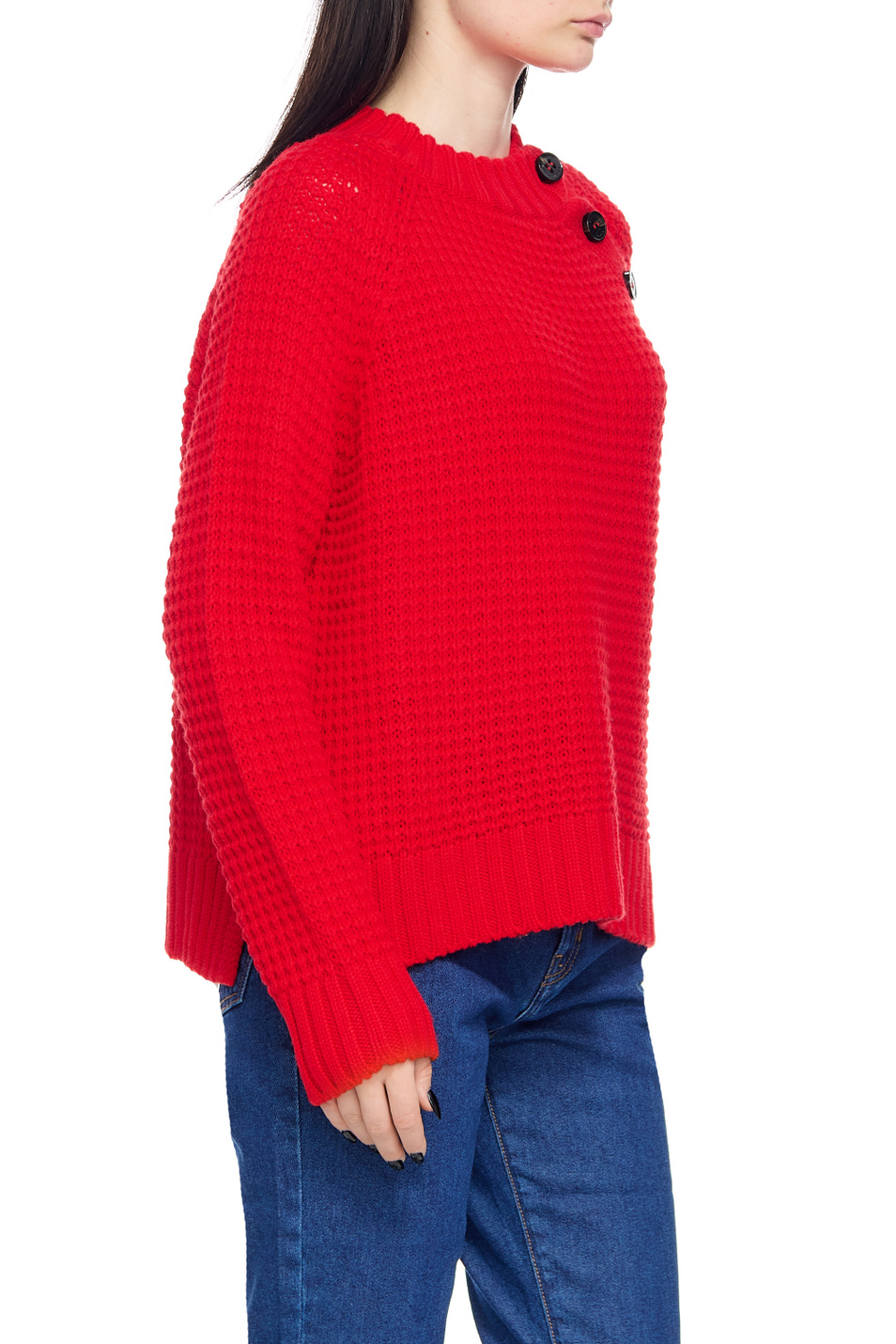 Женский Weekend Max Mara Джемпер GREEN из натуральной шерсти (цвет ), артикул 2353661833 | Фото 3
