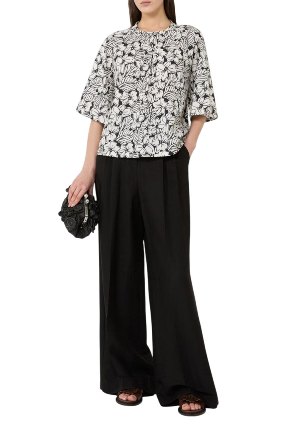 Женский Weekend Max Mara Блузка WKDGINNICO с принтом (цвет ), артикул 2615111142 | Фото 3