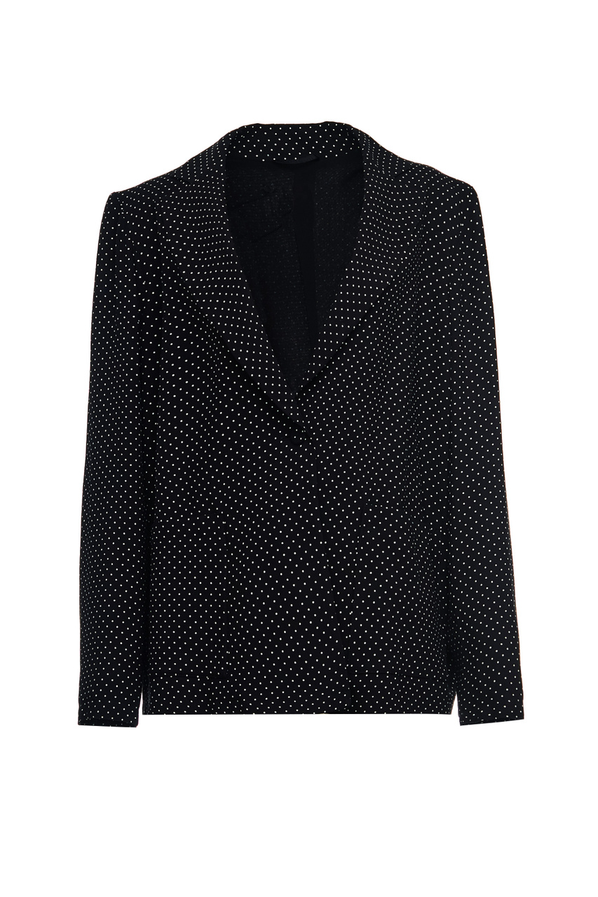 Пиджак CLARA с принтом в горох и накладными карманами|Основной цвет:Черный|Артикул:7041023 | Фото 1