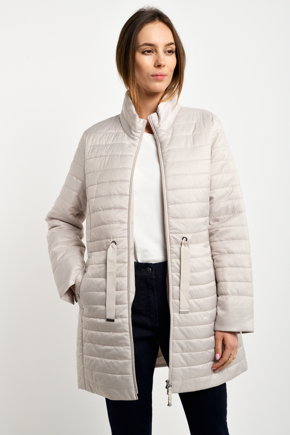 Женский Gerry Weber Плащ стеганый с утеплителем на двухсторонней молнии (цвет ), артикул 350219-31179 | Фото 3