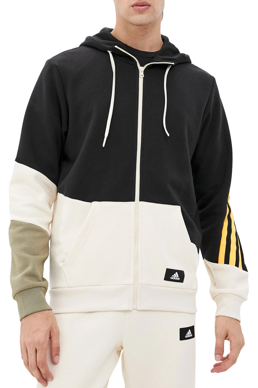 Мужской Adidas Флисовая толстовка с контрастными вставками (цвет ), артикул GR4095 | Фото 3