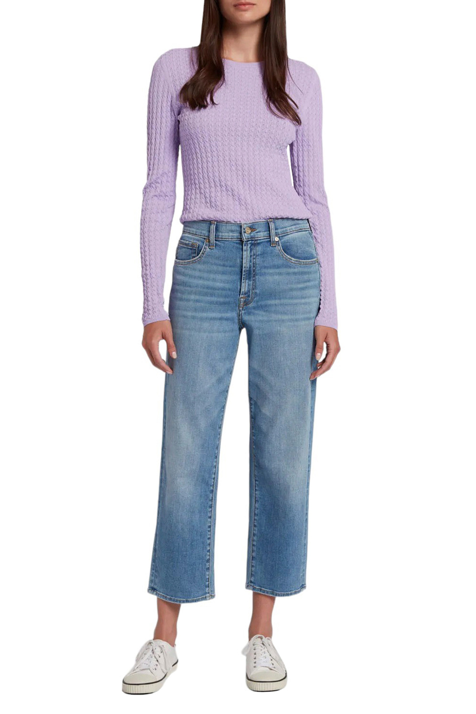 Женский 7 for all Mankind Джинсы THE MODERN из эластичного хлопка (цвет ), артикул JSAN44A0HD | Фото 2