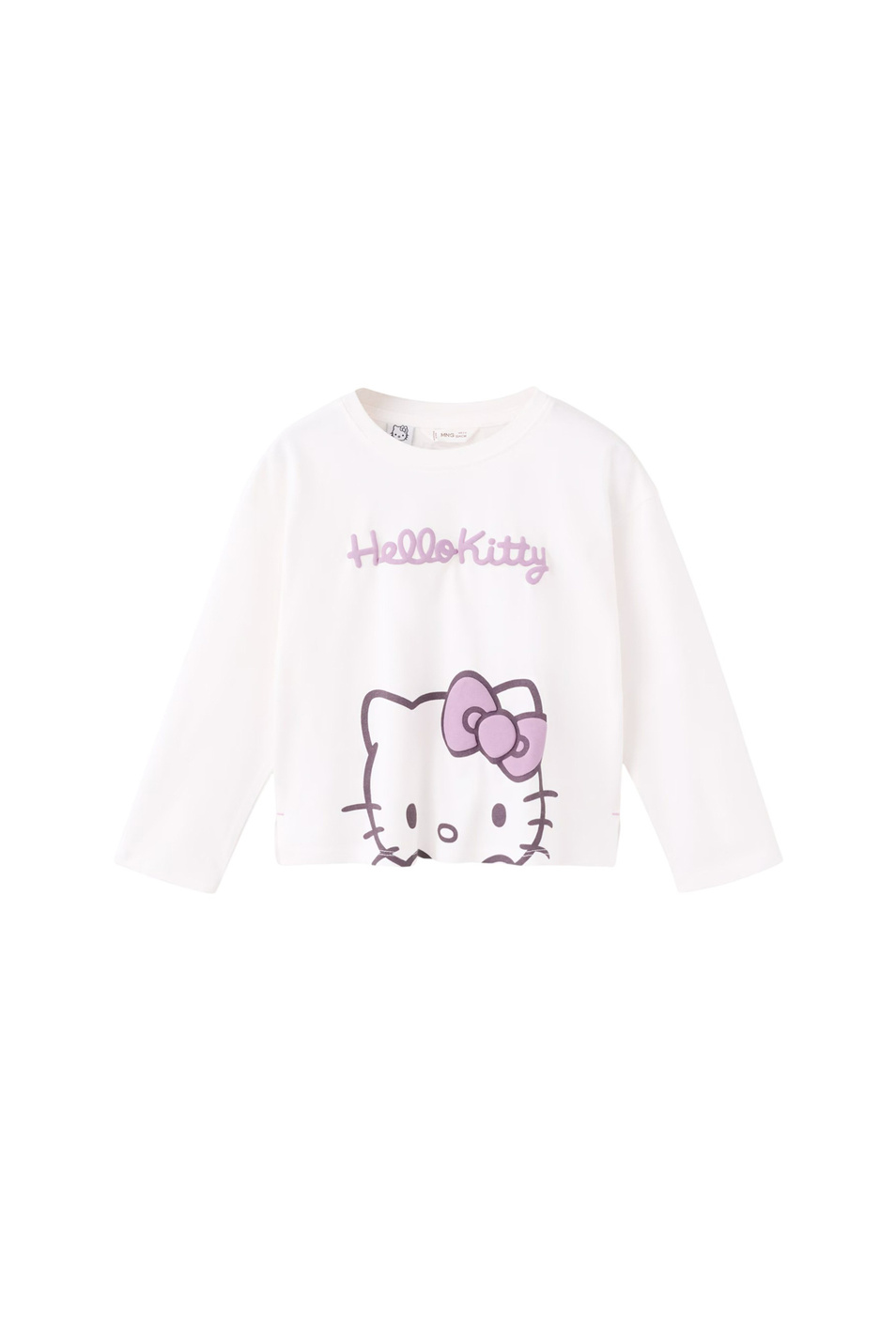 Девочкам Mango Kids Лонгслив HKFACE с принтом (цвет ), артикул 27001329 | Фото 1