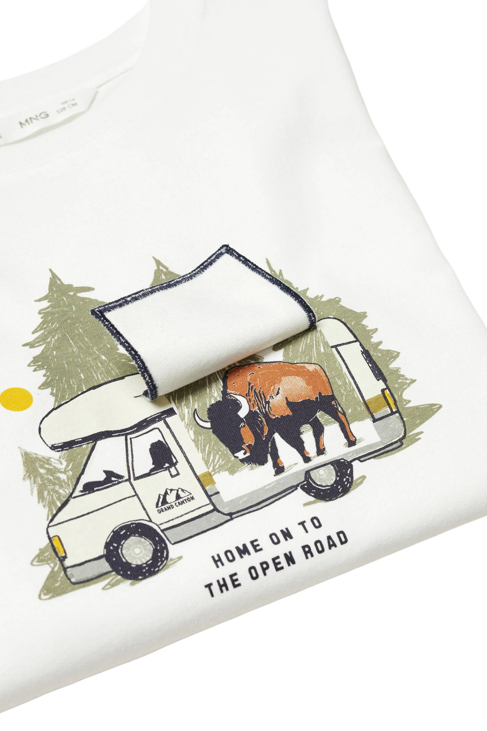 Мальчикам Mango Kids Джемпер CAMPER из натурального хлопка с принтом (цвет ), артикул 57087111 | Фото 4