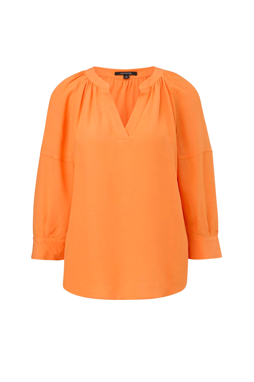 Блузка из вискозы|Основной цвет:Оранжевый|Артикул:2145178 | Фото 1