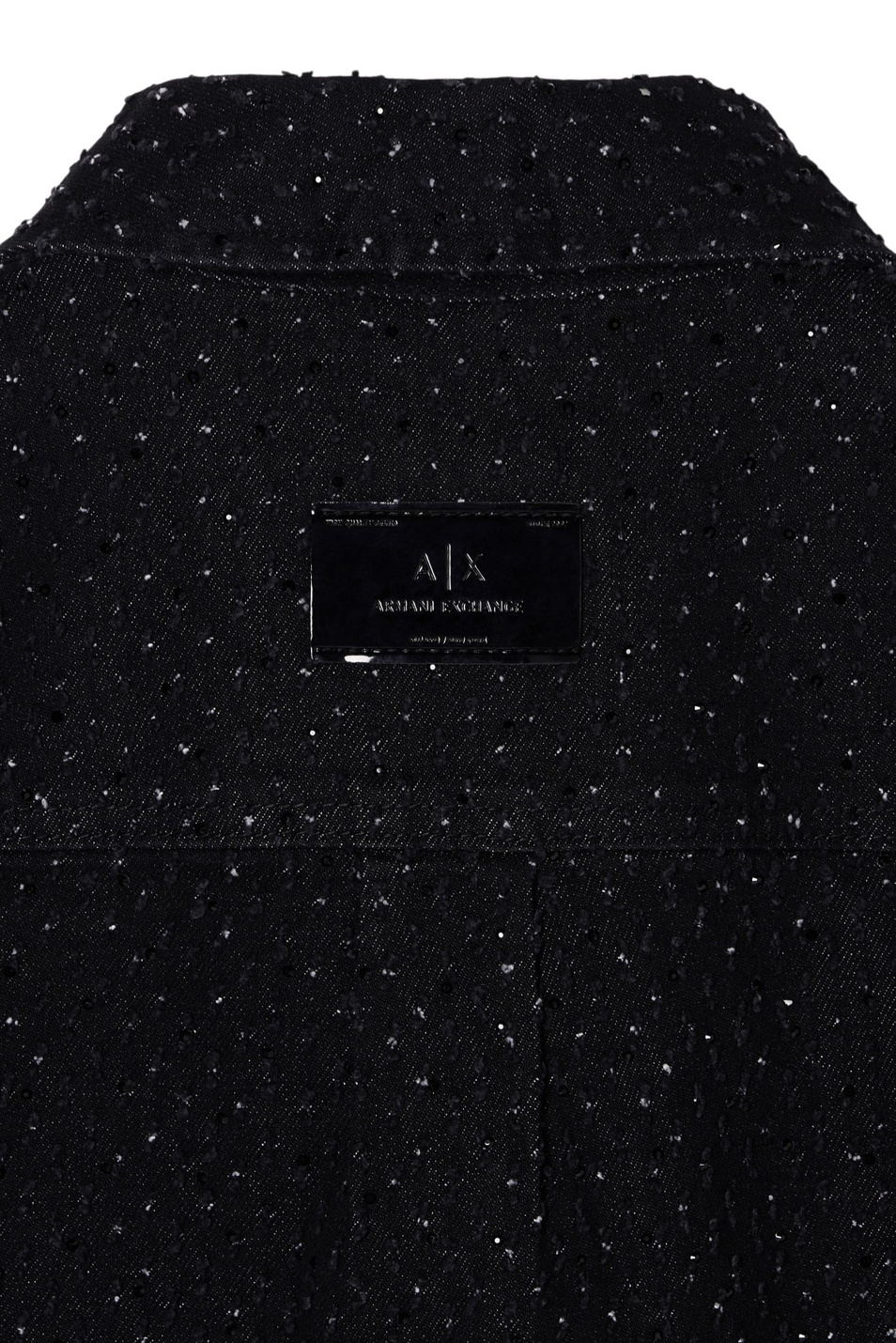 Женский Armani Exchange Куртка джинсовая с отделкой стразами (цвет ), артикул XW001820-AF18855 | Фото 3