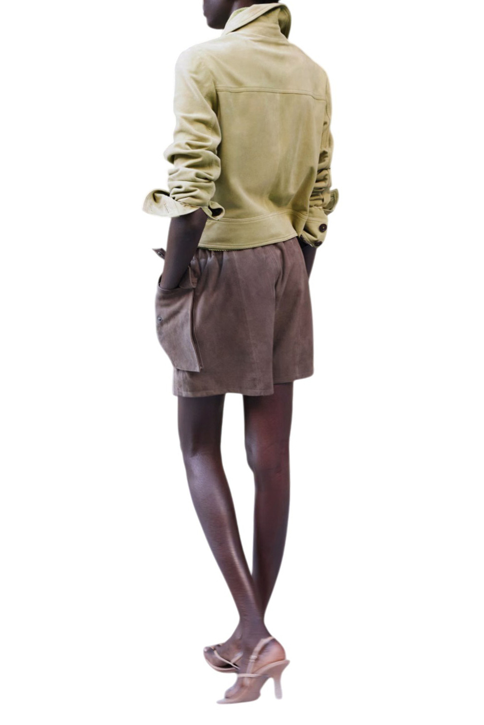 Женский Mango Куртка AVIGNON из натуральной замши (цвет ), артикул 27045813 | Фото 3