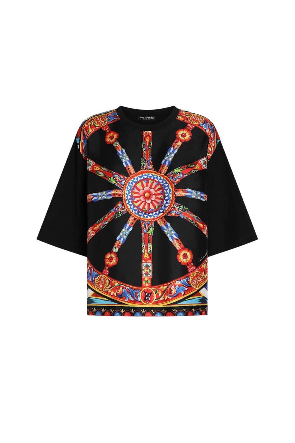 Женский Dolce & Gabbana Футболка с принтом Carretto (цвет ), артикул F8W13T-GDDVP | Фото 1