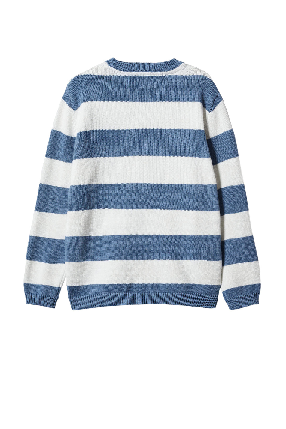 Мальчикам Mango Kids Джемпер WALLY4 из смесового хлопка в полоску (цвет ), артикул 47093253 | Фото 2