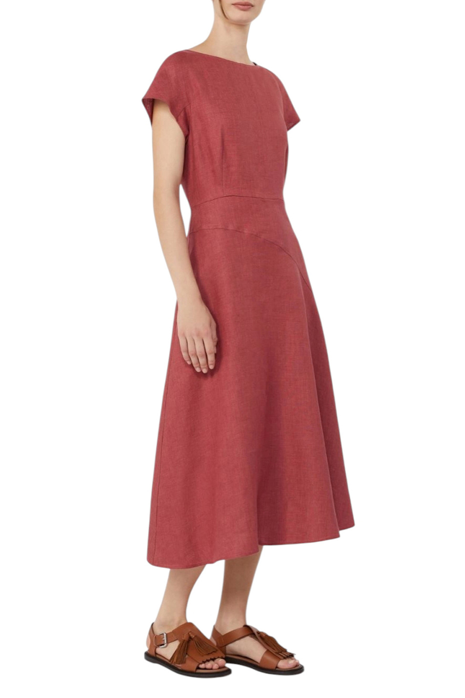 Женский Weekend Max Mara Платье ESORDIO из льна (цвет ), артикул 2615221052 | Фото 2