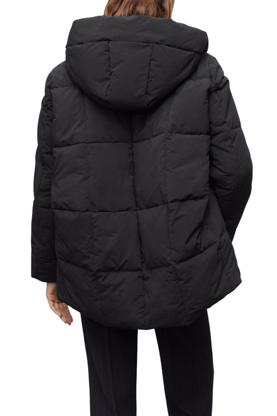 Куртка DONATELO с капюшоном|Основной цвет:Черный Женский Mango Куртка DONATELO с капюшоном (цвет ), артикул 17038267 | Фото 4
