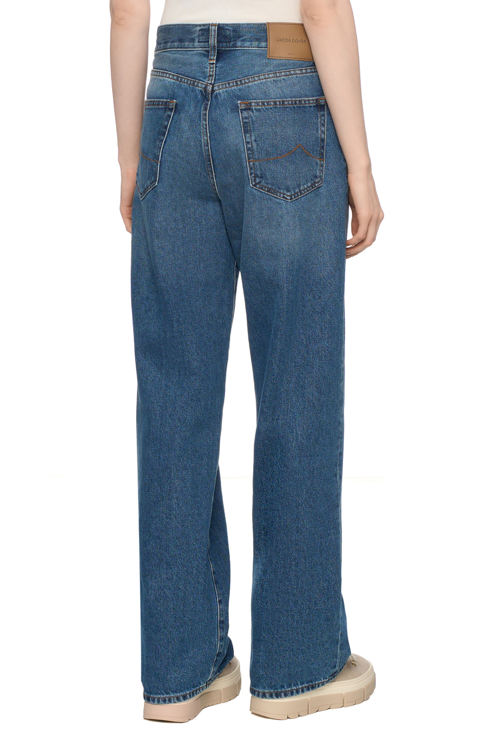 Женский Jacob Cohen Джинсы из хлопка (цвет ), артикул Q0039001T783A | Фото 5