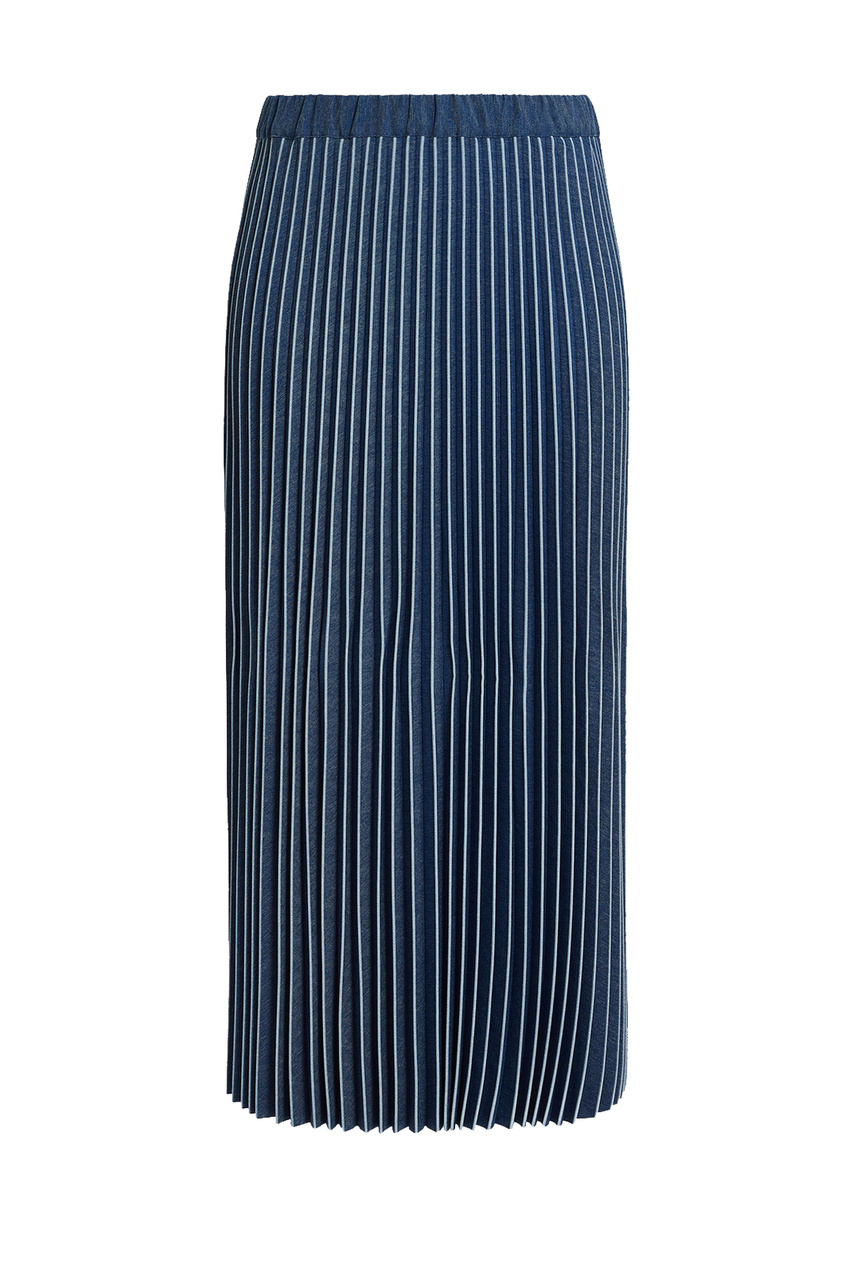 Юбка плиссированная BEBER|Основной цвет:Синий|Артикул:2418101016 | Фото 1