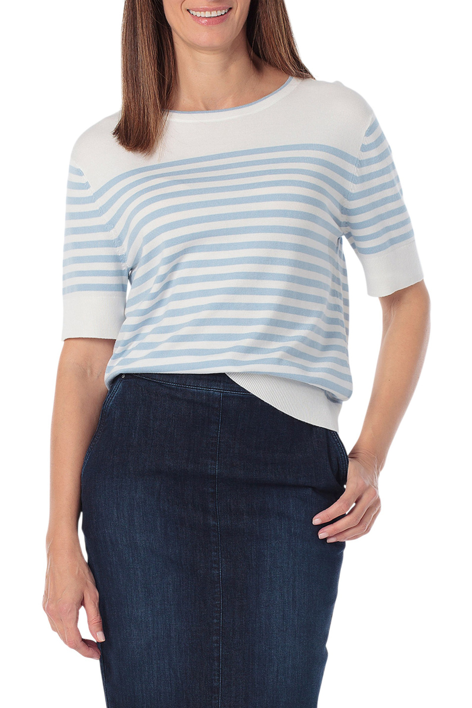 Женский Gerry Weber Джемпер в полоску (цвет ), артикул N66304 | Фото 4