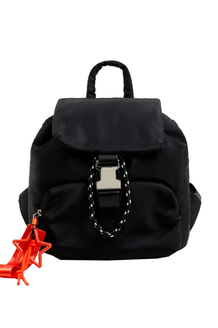 Рюкзак из нейлона с контрастной подвеской|Основной цвет:Черный|Артикул:200469 | Фото 1
