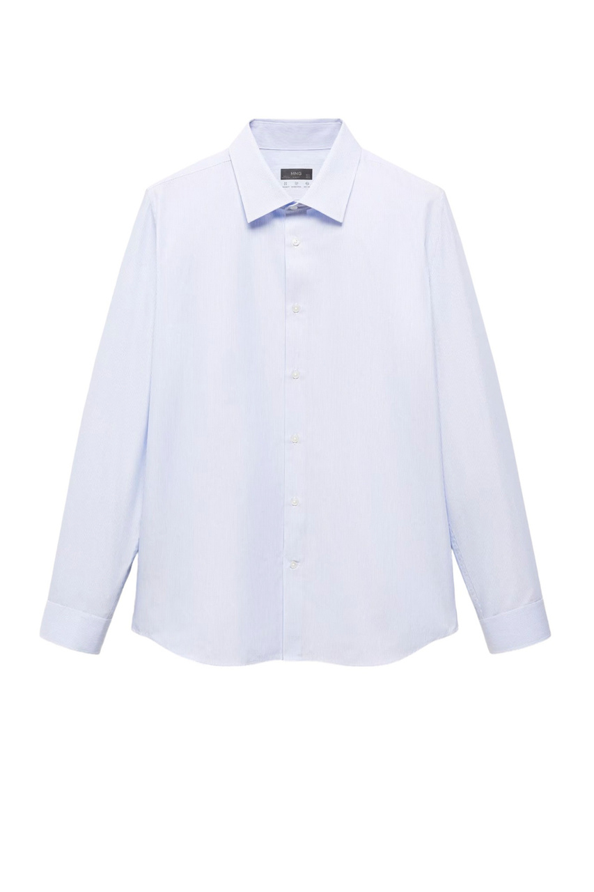 Рубашка SANLUCAR из смесового хлопка в полоску|Основной цвет:Голубой|Артикул:67024449 | Фото 1