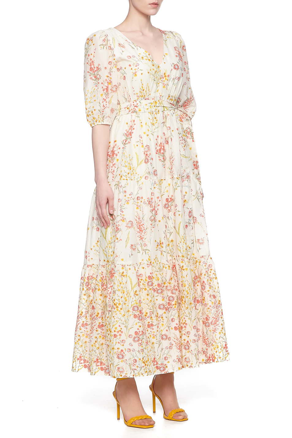 Lauren Платье из натурального хлопка с V-образным вырезом (цвет ), артикул 250830208001 | Фото 3